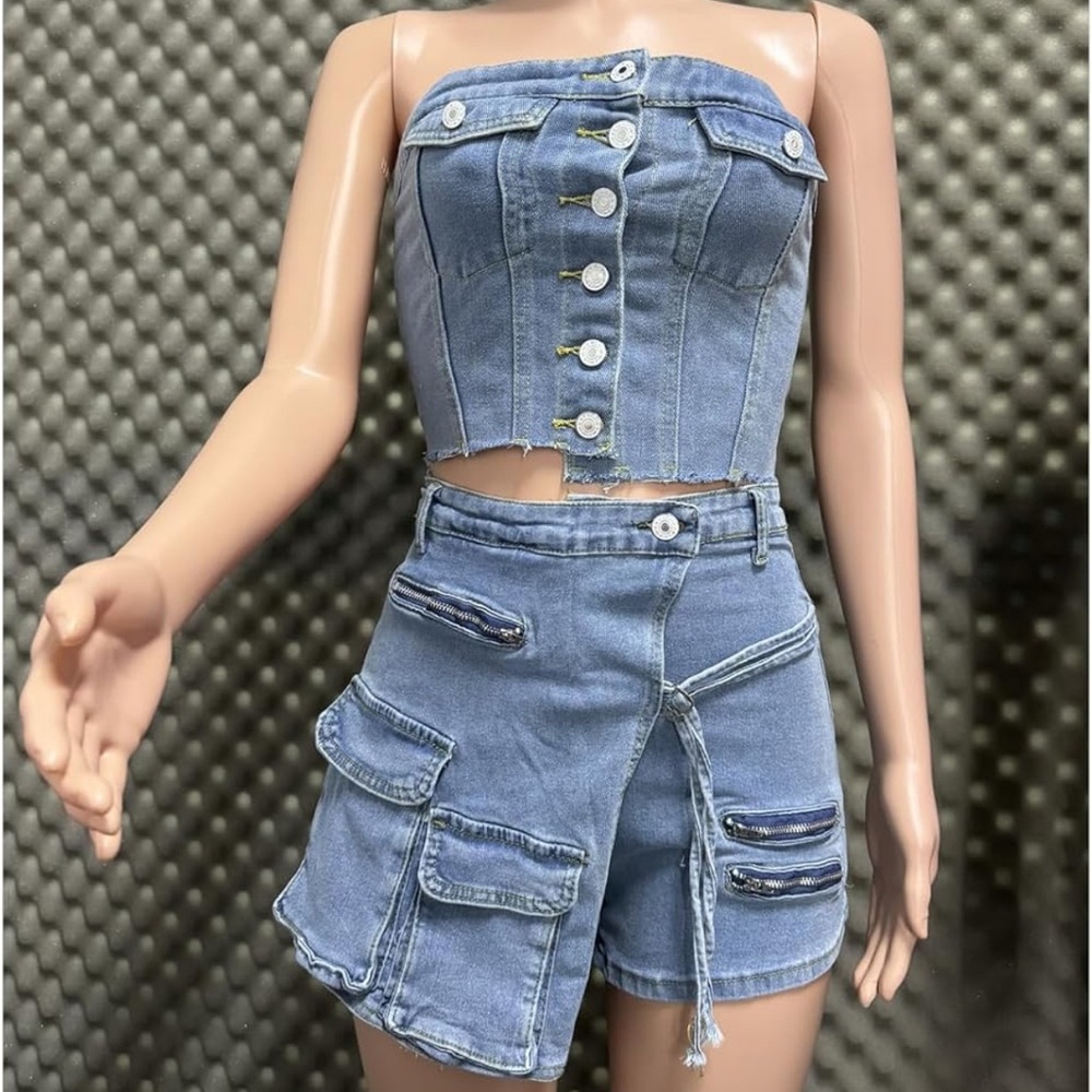 Denim Women's Cargo Shorts
